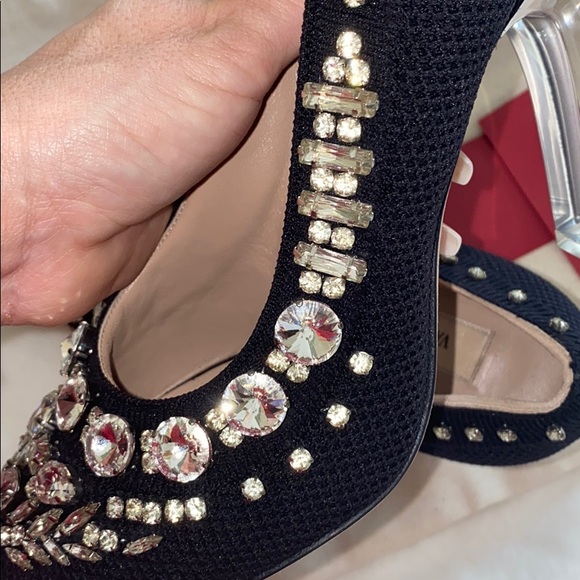 EUC VALENTINO GARAVANI RHINESTONE PUMPS - Picture 10 of 14